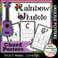 Rainbow Ukulele Chord Chart Posters Posters